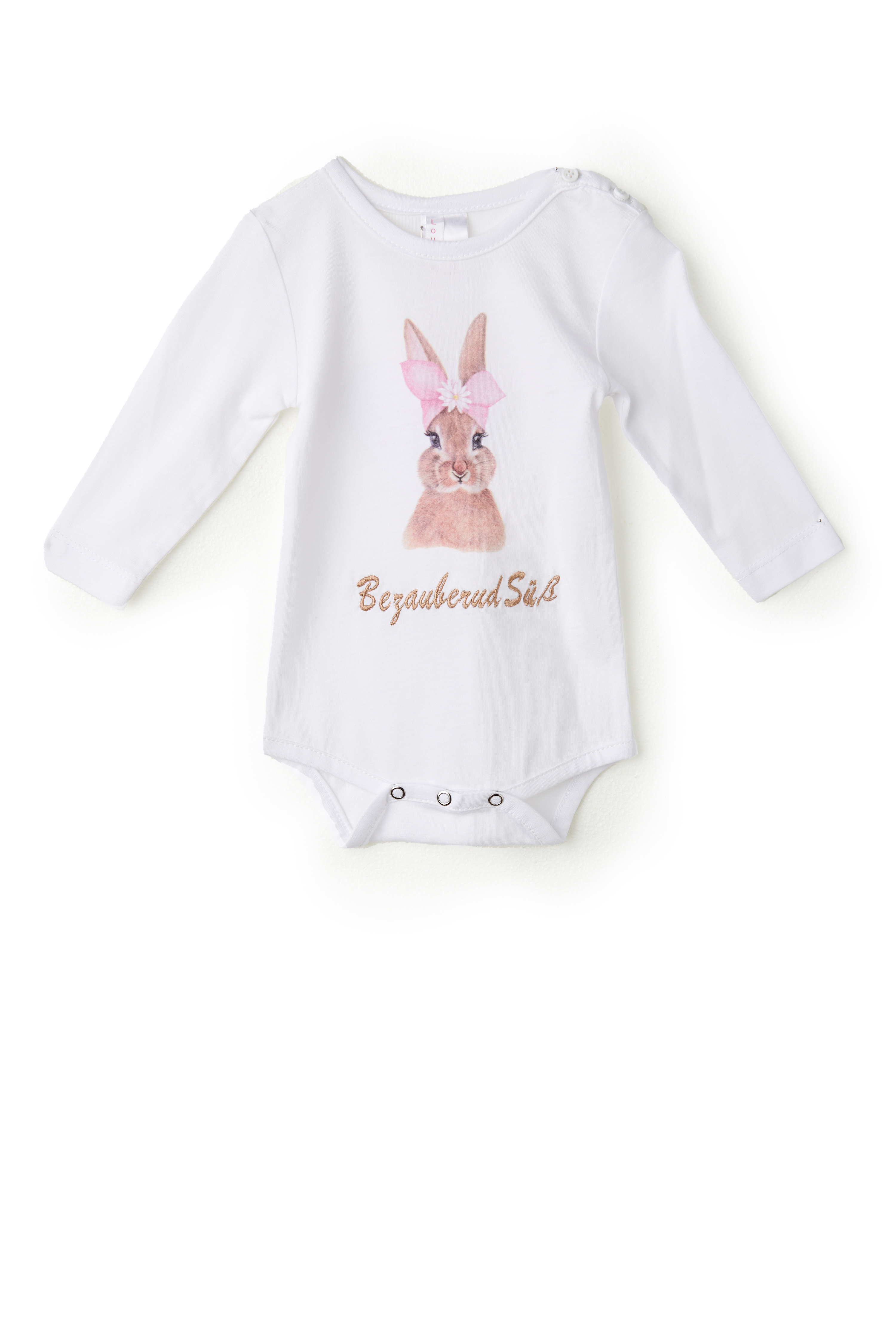 Louis & Louisa Body Baby "Hase", weiß