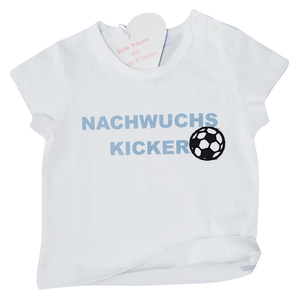 Louis & Louisa Baby Shirt Nachwuchskicker, weiß