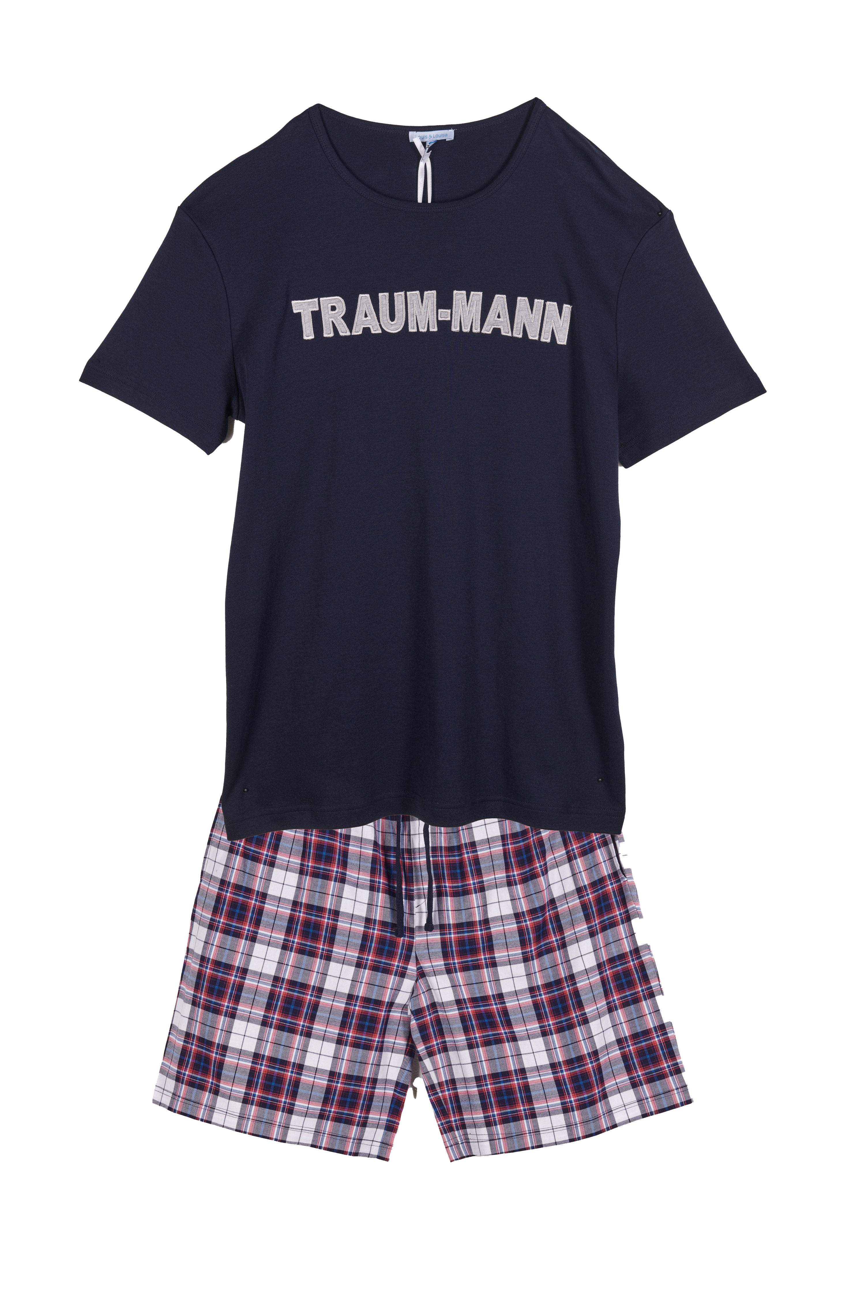 Louis & Louisa Short-Set Herren "Traummann", dunkelblau / flanell