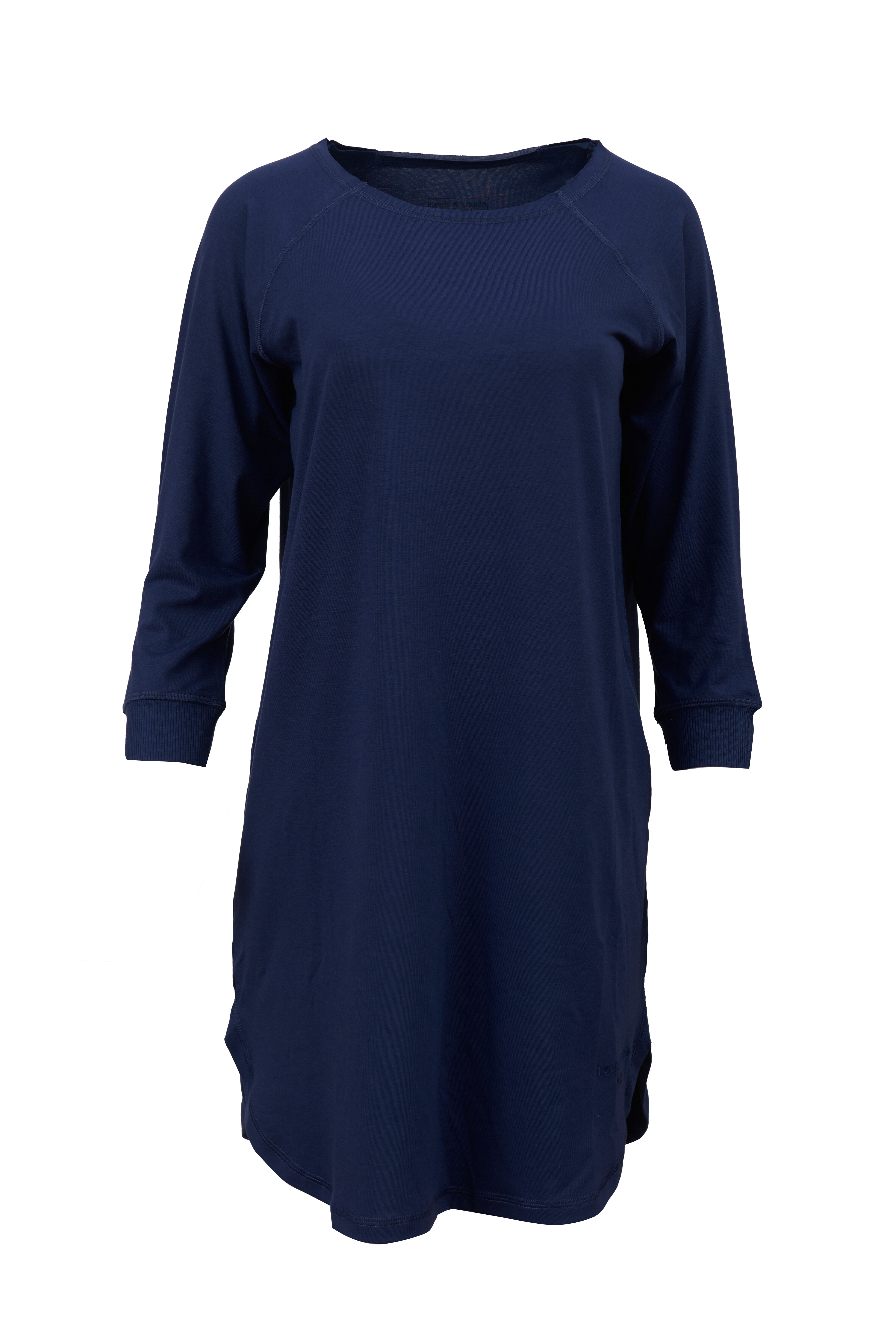 Louis & Louisa PURE Sleepshirt 3/4 Arm, dunkelblau