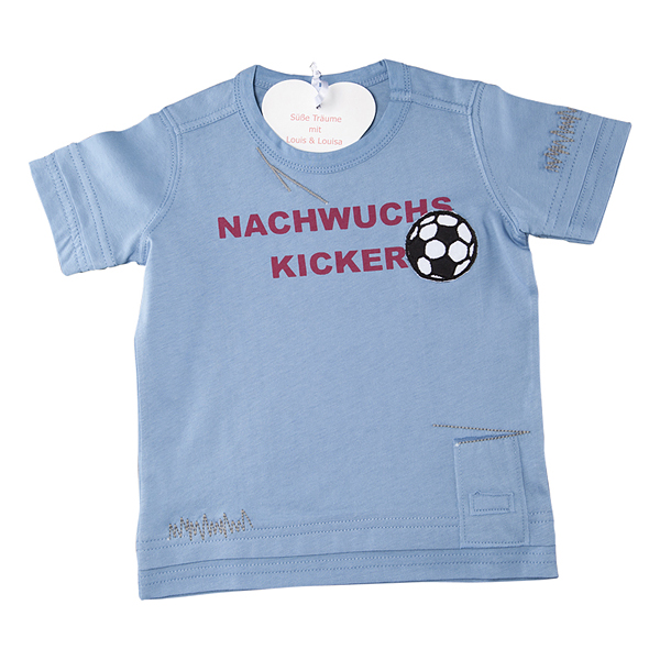 Louis & Louisa Baby Shirt Nachwuchskicker, blau