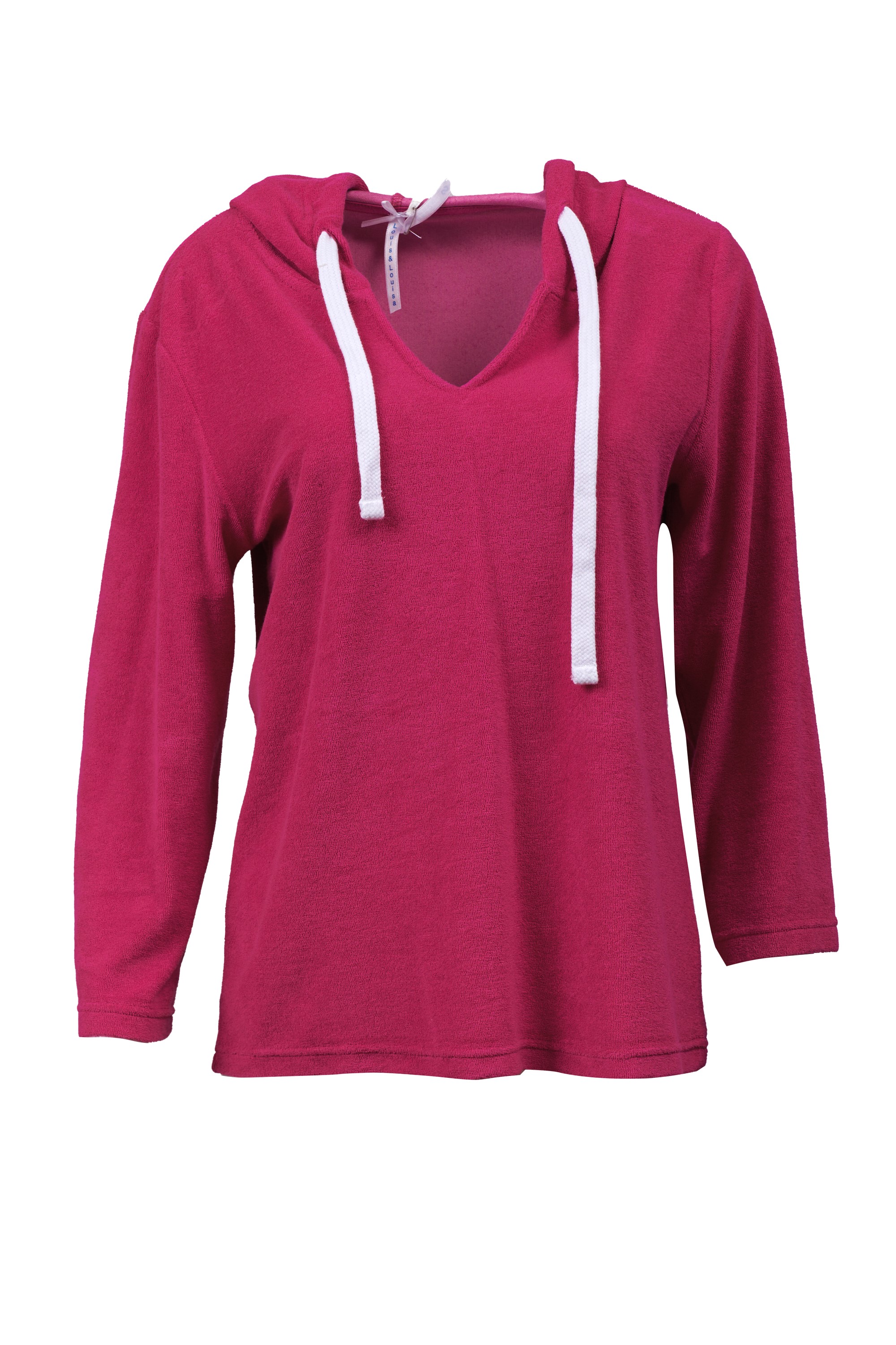 Louis & Louisa Hoody Frottee, fuchsia