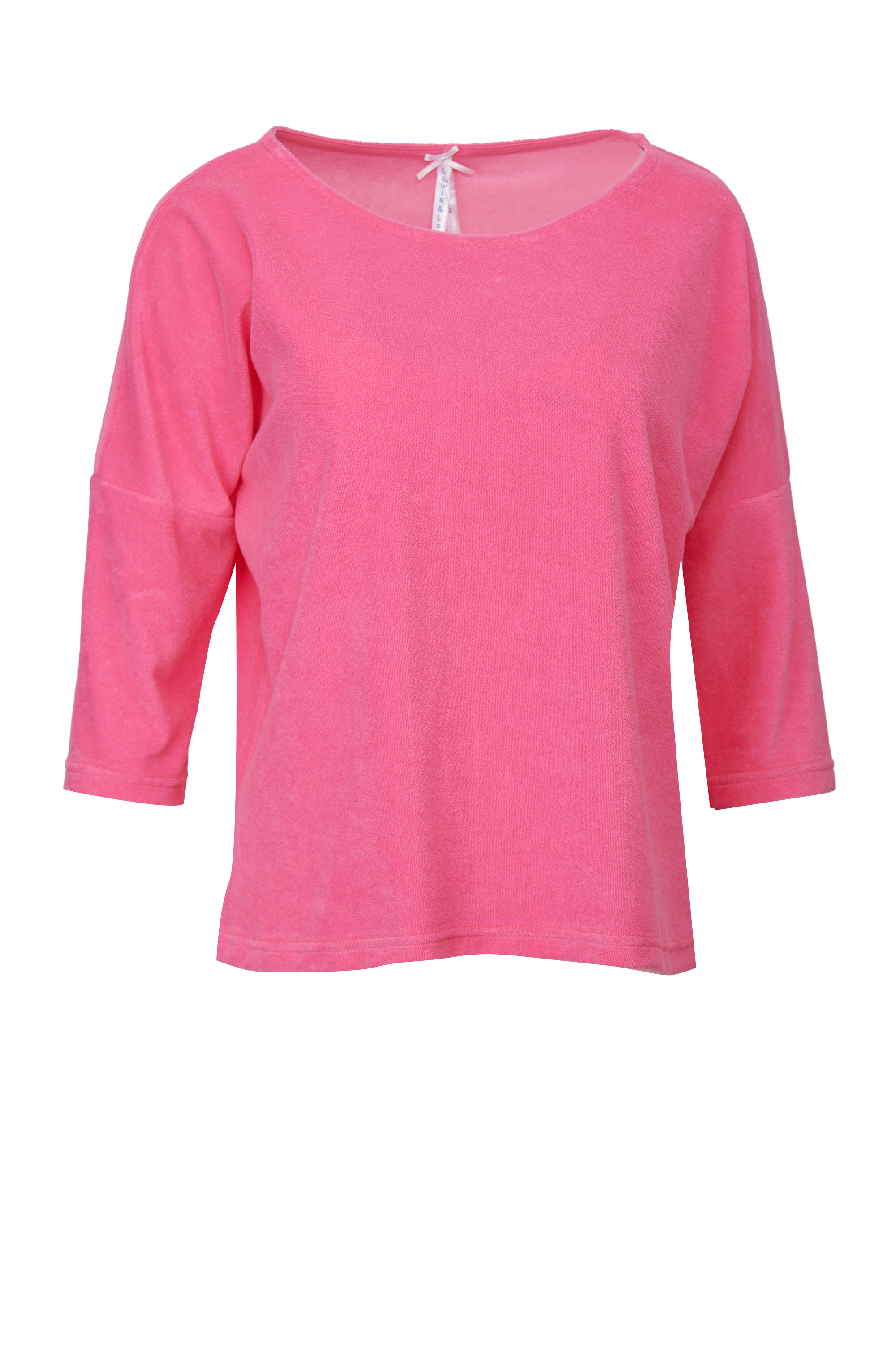 Louis & Louisa Shirt Oversize, pink Frottee